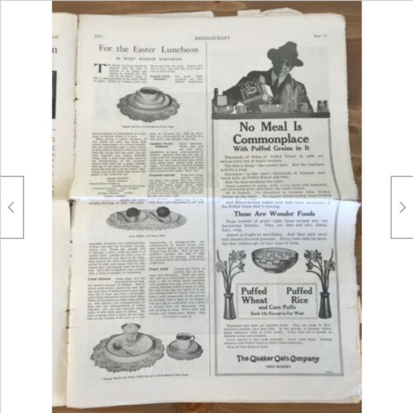 Antique Needlecraft Homemaker Newspaper 1917 Early Advertising Fashion History - Picture 5 of 10